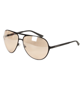 Matte Black Aviator Sunglasses (EA98009/S