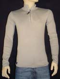 Armani Mens Armani Mastice 1/4 Zip Fine Ribbed Cotton Sweater