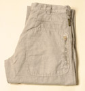 Armani Mens Armani Stone Cotton Mix Zip Fly Trousers 34