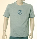 Armani Mens Light Grey & Airforce Blue Reversible Short Sleeve T-Shirt