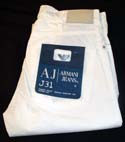 Armani Mens Natural Stretchy Cotton Zip Fly Jeans