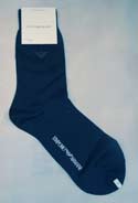Armani Mens Navy Cotton Mix Socks (3 pair pack)