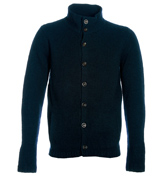 Navy Button Fastening Cardigan