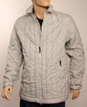Armani Pale Grey Quilted Jacket