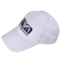 Armani White Baseball Cap with Printed Logo