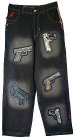 Arme Gun Jeans Black Size 36 inch waist