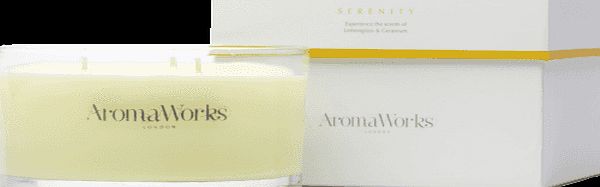 AromaWorks Candle Serenity 3 Wick - 400g 000855