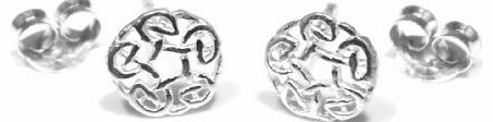 Celtic Knot Stud Earring - Genuine 925 Sterling Silver