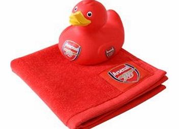  Arsenal FC Bath Time Duck And Face Cloth