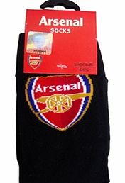 Arsenal Accessories  Arsenal FC Crest Socks Black Size 6-12