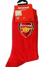Arsenal Accessories  Arsenal FC Crest Socks Red Size 6-12