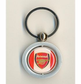 Arsenal Accessories  Arsenal FC Crest Spinner Key Ring