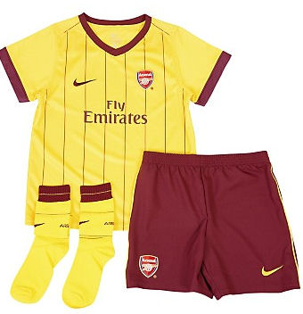 Adidas 2010-11 Arsenal Away Nike Little Boys Mini Kit