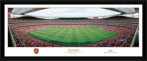 Arsenal and#8211; First game at the Emirates Stadium - Framed Panoramic Photo Print