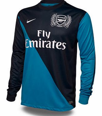 Nike 2011-12 Arsenal Away Nike Long Sleeve Shirt (Kids)