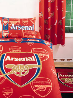 Arsenal FC Curtains and#39;Crestand39; Design 54 drop