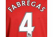  2010-11 Arsenal Cesc Fabregas Home Shirt Printing