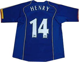 Arsenal Nike 04-05 Arsenal away (Henry 14)