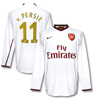 Arsenal Nike 07-08 Arsenal L/S away (V.Persie 11)