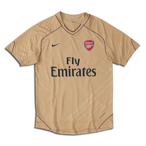 Arsenal Nike 07-08 Arsenal Pre-Match Training Top (Gold)