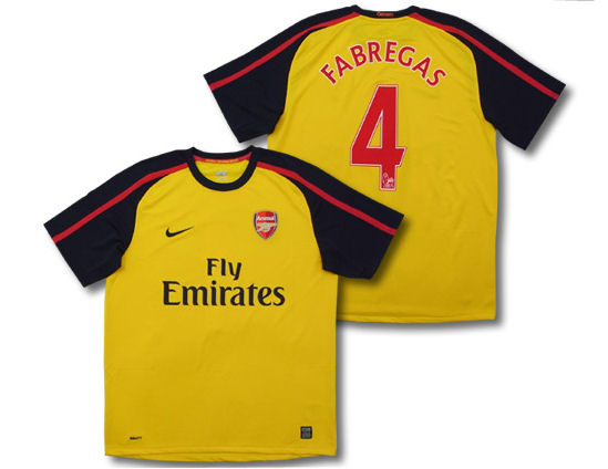 Arsenal Nike 08-09 Arsenal away (Fabregas 4)