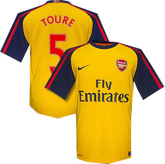 Arsenal Nike 08-09 Arsenal away (Toure 5)