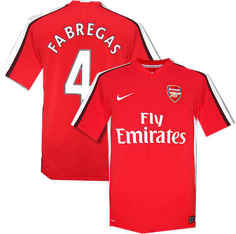 Nike 08-09 Arsenal home (Fabregas 4)