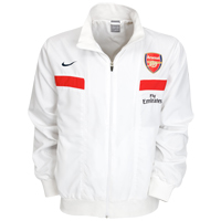 Arsenal Nike 08-09 Arsenal Woven Warmup Jacket (white)