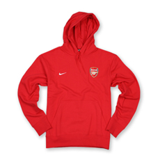 Nike 09-10 Arsenal Cover Up Hooded Top (red)