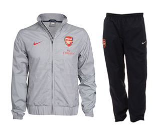 Nike 09-10 Arsenal Woven Warmup Suit (grey) - Kids
