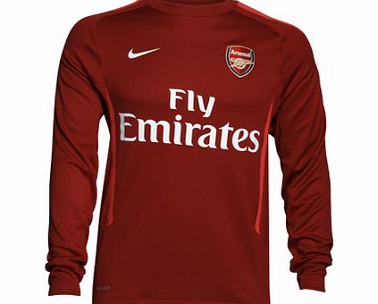 Nike 2010-11 Arsenal Nike Training Sweat (Red)