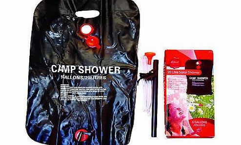 ARSUK 20 Litre Outdoor Portable Solar Powered Camping Shower Camp Festival Fishing Beach