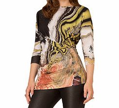 Art on Fashion Untitled 2 multi-coloured top