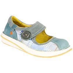 Art Shoes Female Jogging 261 Leather/Textile Upper Leather Lining Art in Blue