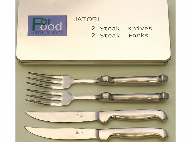Arthur Price Boxed set of 2 steak knifes and forks