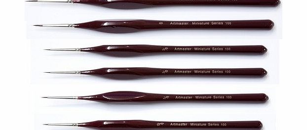 ArtMaster  Artists amp; Modelmakers Fine Detail Brush Set of 6