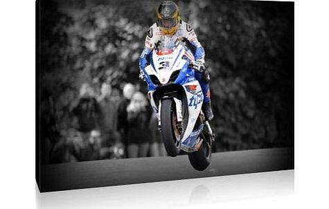 Arty Icons Guy Martin LARGE 30`` X 20`` VERY rare Isle of Man TT Suzuki TAS Tyco Framed Picture Canvas