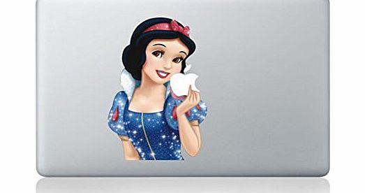 Macbook 13 inch decal sticker Glittery Snow White Disney art for Apple Laptop by AsAir