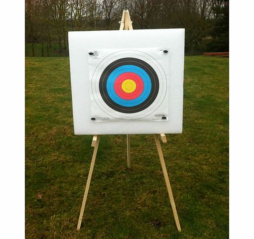 ASD Archery 60x60cm Self Healing Foam Target Boss With Stand and 10 Target Faces