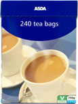 ASDA Tea Bags (240 per pack - 750g) On Offer