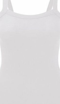 asfashion online Gill Ribbed Strap Vest S4P1 White M/L (1.96)