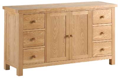veneer large Sideboard 2 doors 6 drawers