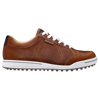 Leather Cardiff Golf Shoes (Tan Brown)