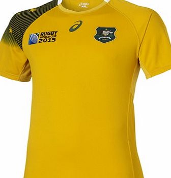 ASICS Australia Wallabies RWC15 Home Shirt Gold