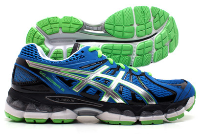 Asics Gel Nimbus 15 Mens Running Shoe Blue/Silver/Green
