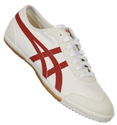 Asics Retro Rocket CV White and Red Trainers
