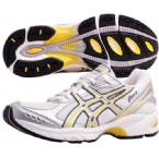 Asics Womens Gel-Radience Running Shoe White/Lightning/Aspen Gold