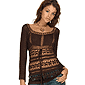 ASOS Crochet Bell Sleeve Top