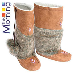 ASOS Fur/Suede Mix Casual Boot