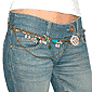 ASOS Painted Flower Belt